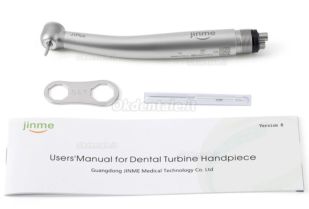Manipolo turbina dentale Jinme J1Plus (testina di coppia 4 fori)